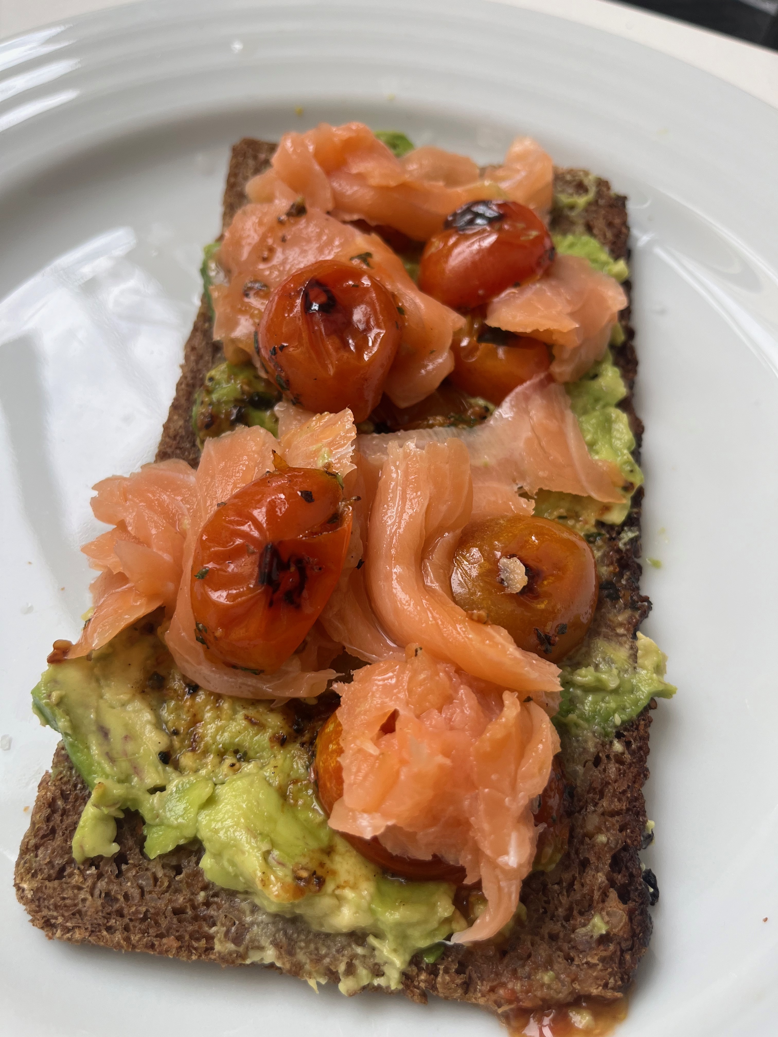Toast saumon fumé